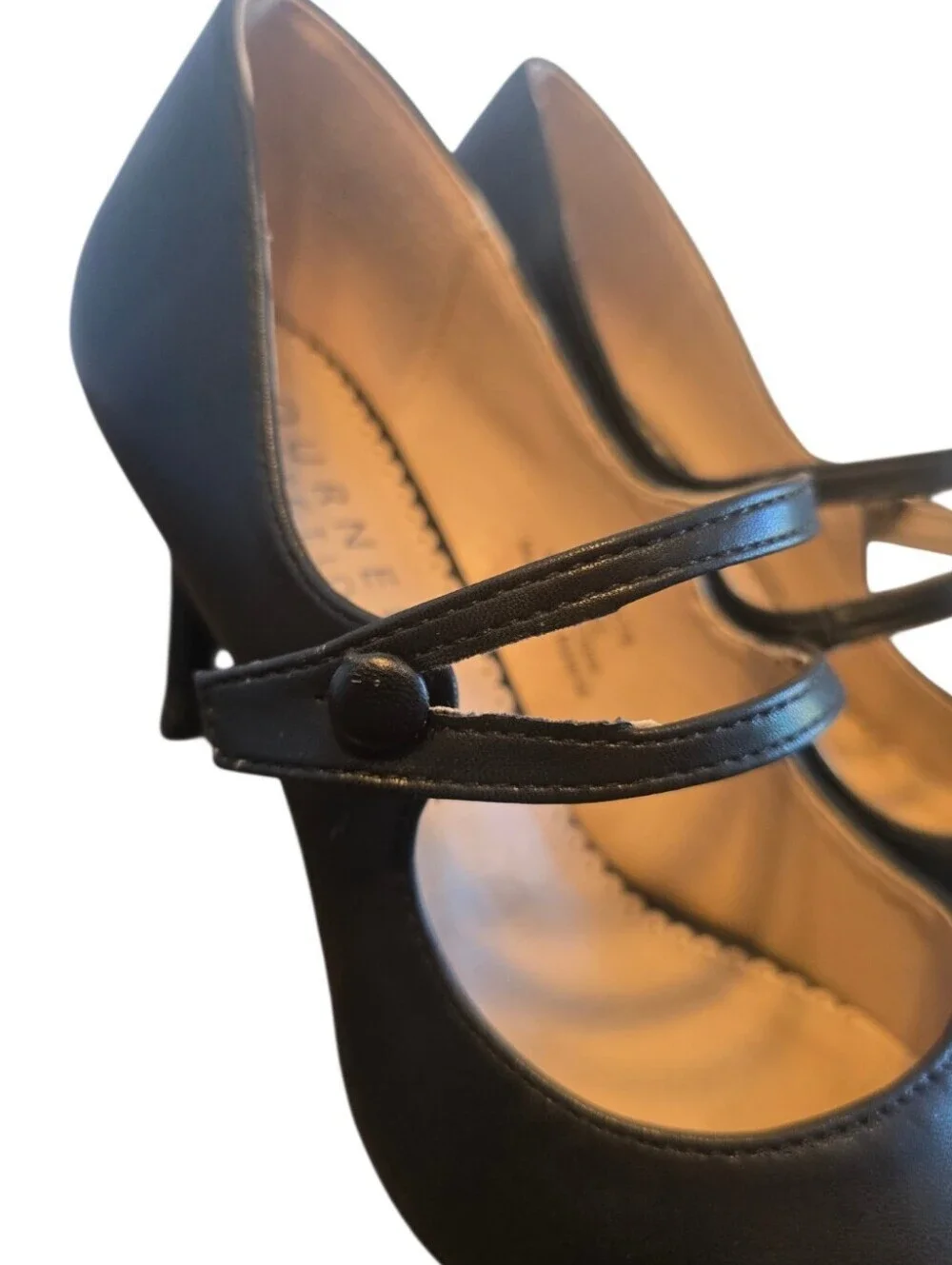 Journee Collection Sidney Black Faux Leather Mary Jane Pump 6.5